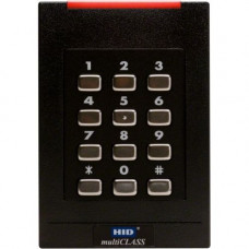 HID multiCLASS SE&reg; RPK40 Multi-technology Smartcard Reader with Keypad - Wall Switch | 13.56 mHz | EAL5+ Certified | OSDP Capable | Mobile Configurable - RoHS, TAA, WEEE Compliance 921PTNNEK00000