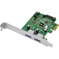 SIIG USB 3.1 2-Port PCIe Host Adapter(1x) - Type-A - PCI Express 3.0 - Internal - 2 USB Port(s) - 2 USB 3.1 Port(s) - PC, Linux JU-P20B12-S1