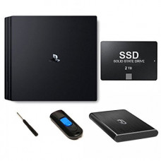 Micronet Technology Fantom Drives FD 2TB PS4 Solid State Drive SSD - All in One Easy Upgrade Kit - Comes with WD Blue 2TB SSD, Fantom Drives GFORCE Mini USB 3.0 Aluminum Enclosure, USB 3.0 Cable, 16GB Flash Drive, Screw driver and quick start installation