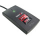 RF IDeas pcProx Smart Card Reader - Contactless - Cable3" Operating Range - USB, Serial Black RDR-6G81AK2