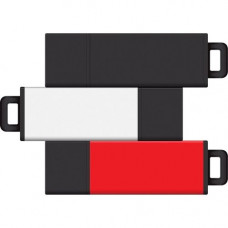 CENTON 8GB USB 2.0 Pro2 3Pk (Black, White, Red) - 8 GB - USB 2.0 - Black, White, Red - 3/Pack S1-U2T10-8G-3