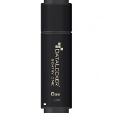 Datalocker Sentry ONE Encrypted Flash Drive - 8 GB - USB 3.1 - 256-bit AES - 5 Year Warranty - TAA Compliant SONE008