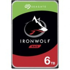 Seagate IronWolf ST6000VN001 6 TB Hard Drive - 3.5" Internal - SATA (SATA/600) - Storage System Device Supported - 7200rpm - 128 MB Buffer ST6000VN001