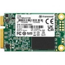 Transcend MSA372M 1 TB Solid State Drive - mSATA (MO-300A) Internal - SATA (SATA/600) - Ultrabook, Tablet PC, Server Device Supported - 2.6 DWPD TS1TMSA372M