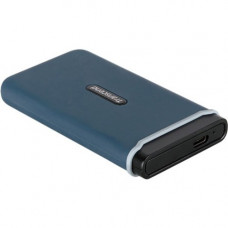 Transcend ESD350C 240 GB Solid State Drive - PCI Express - External - Portable - USB 3.1 Type C - Navy Blue TS240GESD350C