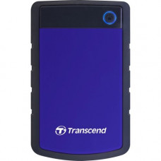 Transcend StoreJet TS2TSJ25H3B 2 TB Hard Drive - SATA - 2.5" Drive - External - Portable - USB 3.0 - Blue TS2TSJ25H3B