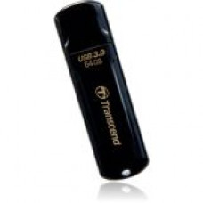 Transcend 64GB JetFlash 700 USB 3.0 Flash Drive - 64 GB - USB 3.0 - 90 MB/s Read Speed - 20 MB/s Write Speed - Black TS64GJF700