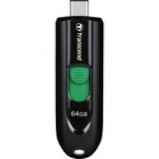 Transcend JetFlash 790C 64GB USB 3.2 (Gen 1) Type C Flash Drive - 64 GB - USB 3.2 (Gen 1) Type C - Black TS64GJF790C