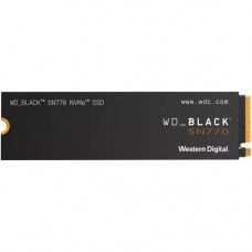 Western Digital WD Black SN770 WDS250G3X0E 250 GB Solid State Drive - M.2 2280 Internal - PCI Express NVMe (PCI Express NVMe 4.0 x4) - Notebook, Motherboard Device Supported - 200 TB TBW - 4000 MB/s Maximum Read Transfer Rate WDS250G3X0E