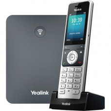 Yealink W76P IP Phone - Cordless - Corded - DECT - Wall Mountable, Desktop - Alabaster Silver, Classic Gray - VoIP - 1 x Network (RJ-45) - PoE Ports 1302024