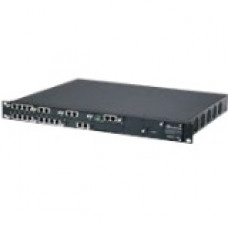 AudioCodes Mediant 1000B with Single Span and Dual Power Supply - 2 x RJ-45 - Management Port - Gigabit Ethernet - 10 x Expansion Slots - 1U High M1KB-D1-2AC