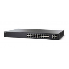 CISCO Small Business Smart Plus Sf220-24 Managed Switch 24 Ethernet Ports & 2 Combo Gigabit Sfp Ports SF220-24-K9