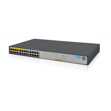 HP 1420-24g-poe+ (124w) Switch Switch 24 Ports Unmanaged Desktop, Rack-mountable JH019A